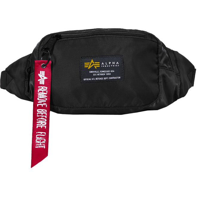 Alpha Industries Ledvinka  Crew Waist Bag černá
