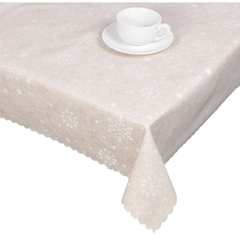 Ubrus gobelinový vánoční, Vánoční ozdoby, šedý 120 x 140cm