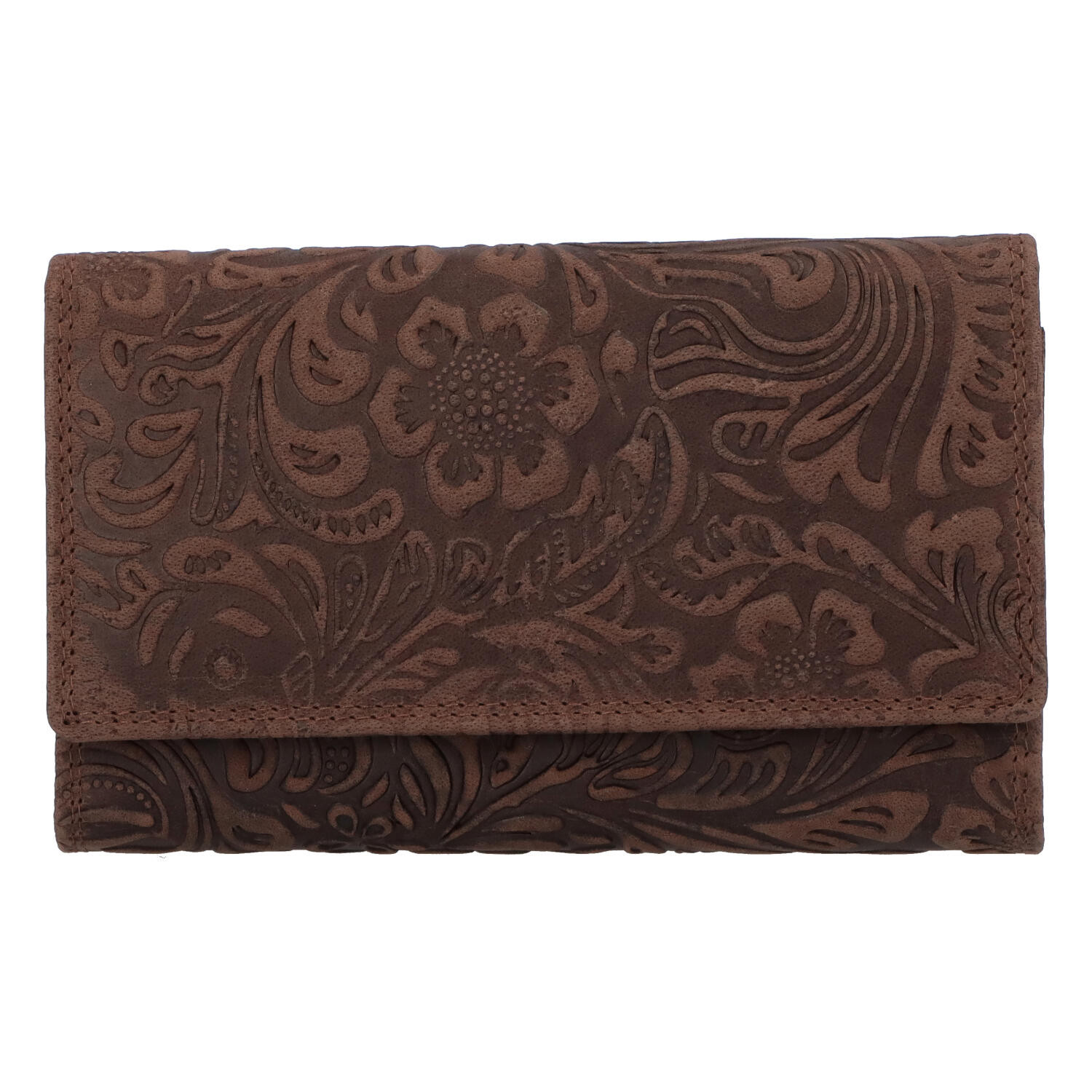 Dámská kožená peněženka hnědá - Tomas Imbali hnědá