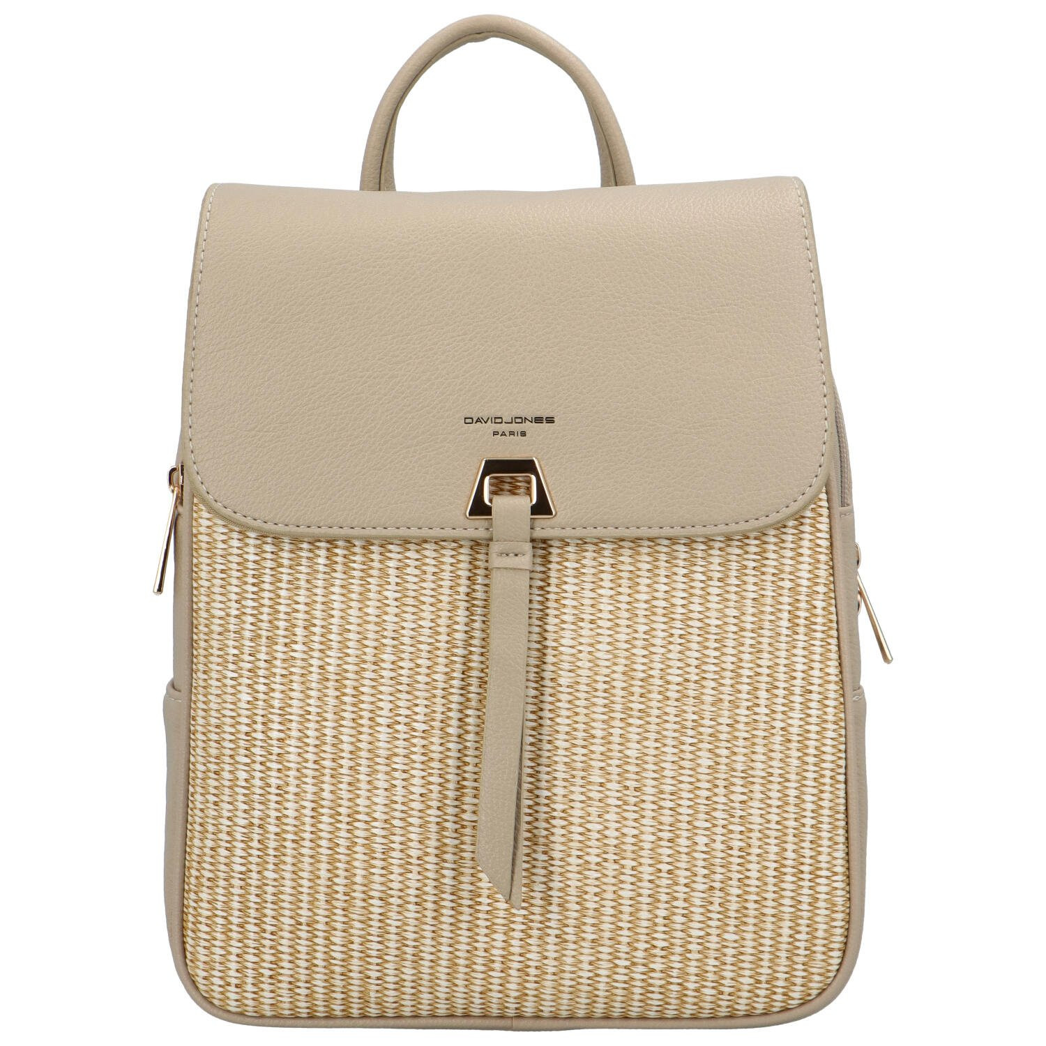 Dámský módní batoh béžový - David Jones Floukey béžová