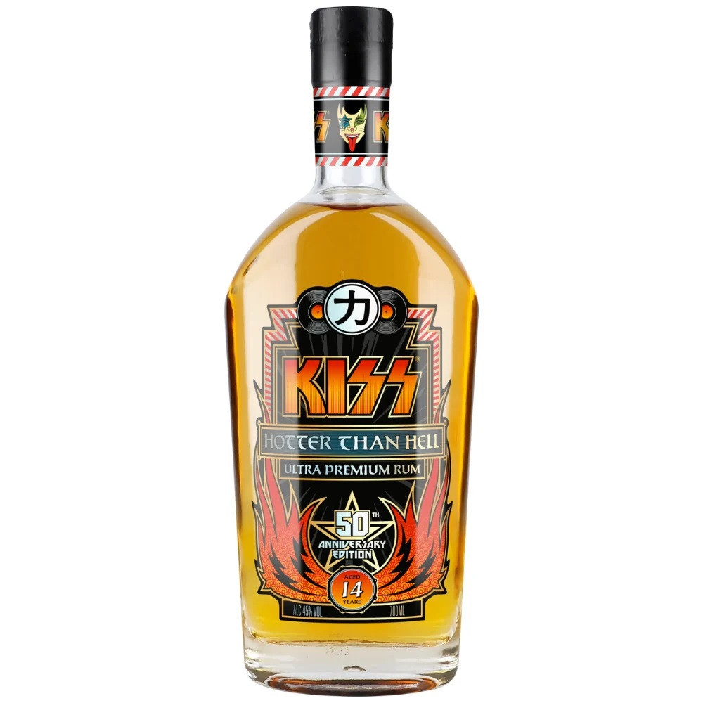 Kiss 14 yo Hotter than Hell Ultra Premium Rum 50th Anniversary Edition 45% 0,7l