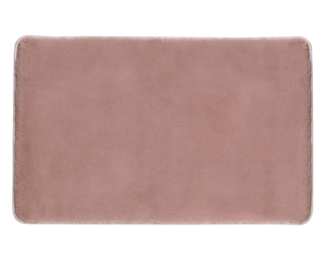 Gedy FUZZY koupelnová předložka, 50x80cm, 100% polyester, protiskluz, růžová