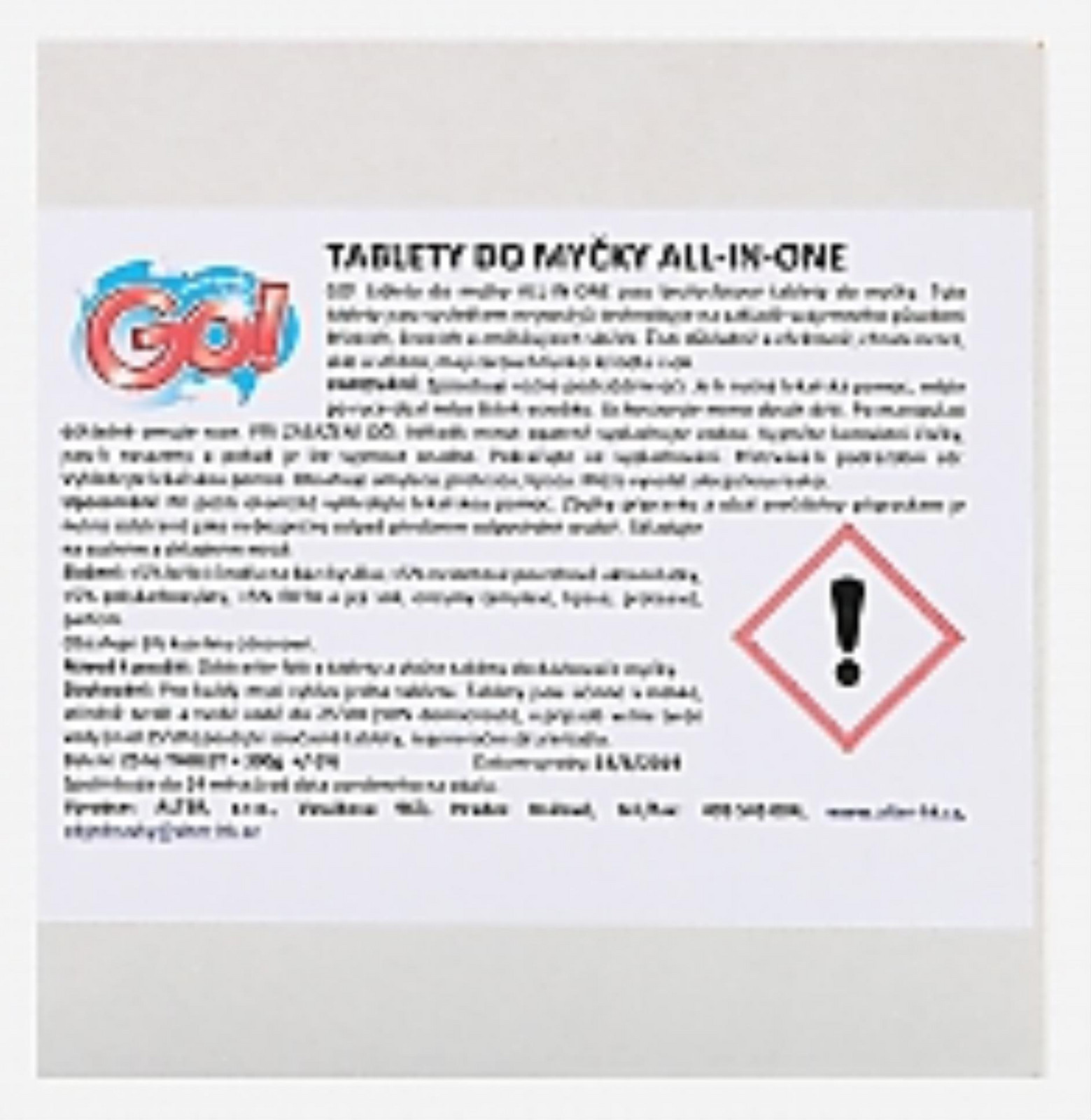 Tablety do myčky GO! - 60 ks