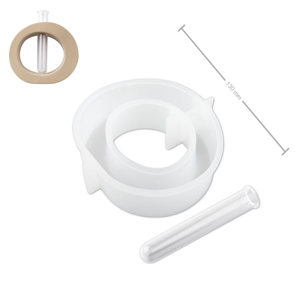 Manumi Silikonová forma na odlévání kreativní hmoty váza s 3 tubami 120x130x40mm - 1 ks