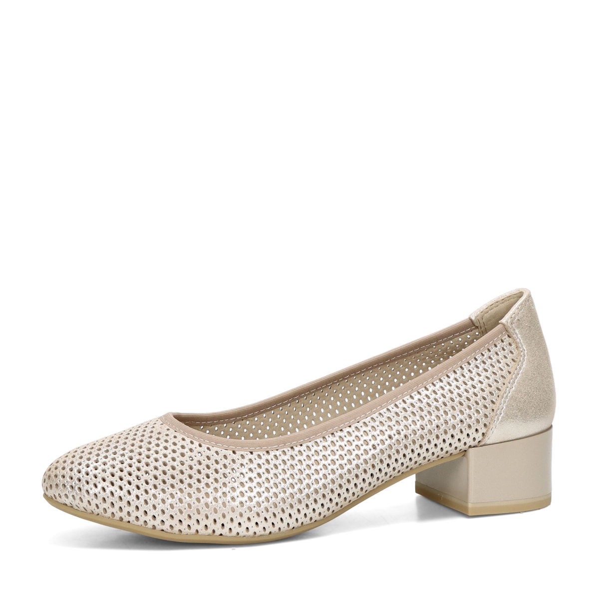 Caprice dámské kožené lodičky - béžové - 36