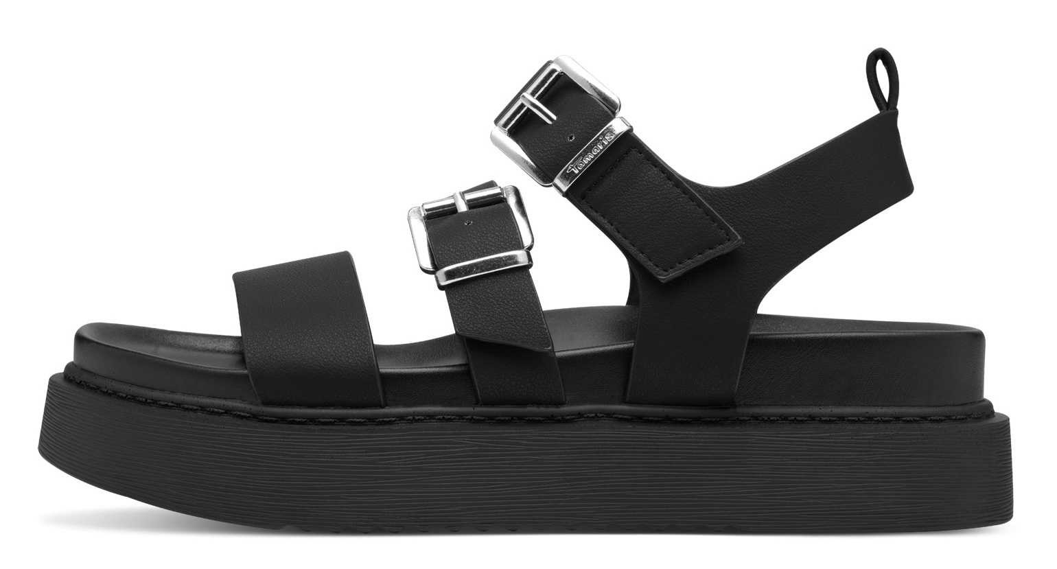 Tamaris 1-28401-44-001 Dámské sandály na podpatku černé 37