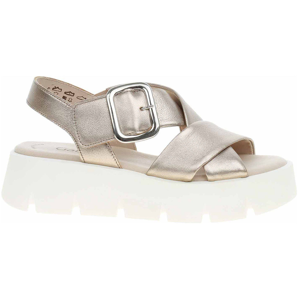 Gabor  Dámské sandály  64.752.62 puder  Zlatá