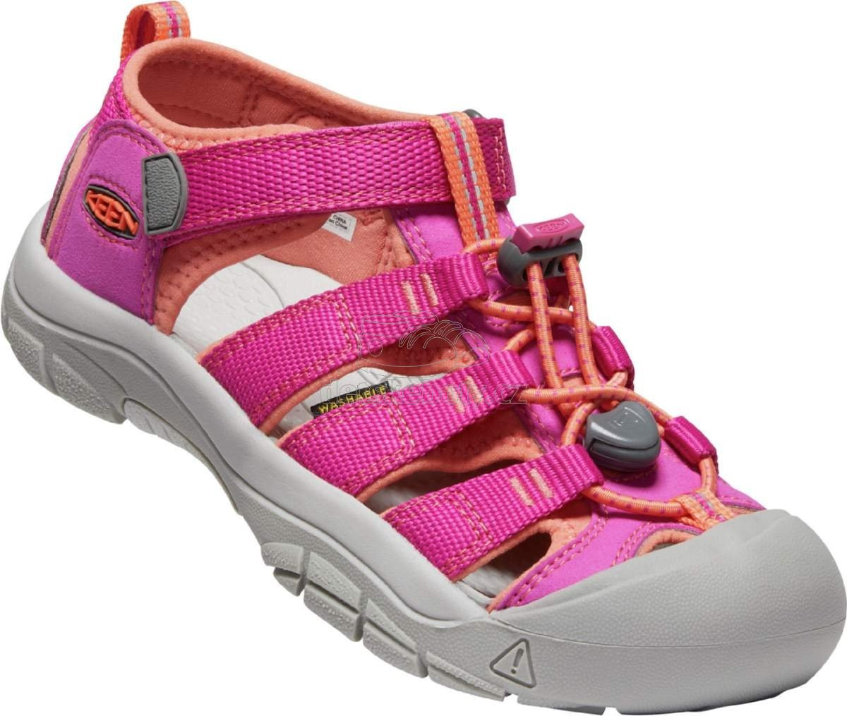 Dětské sandály Keen NEWPORT H2 YOUTH very berry/fusion coral Velikost: 37