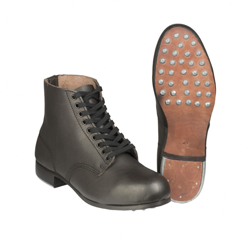 Německé šněrovací boty Schnürschuhe - černé, 45