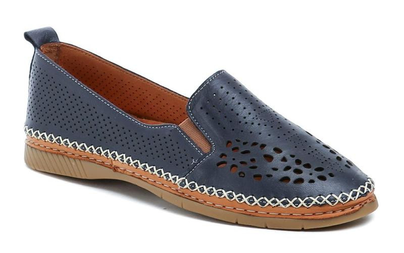 Wild 207V10135 modré dámské mokasíny