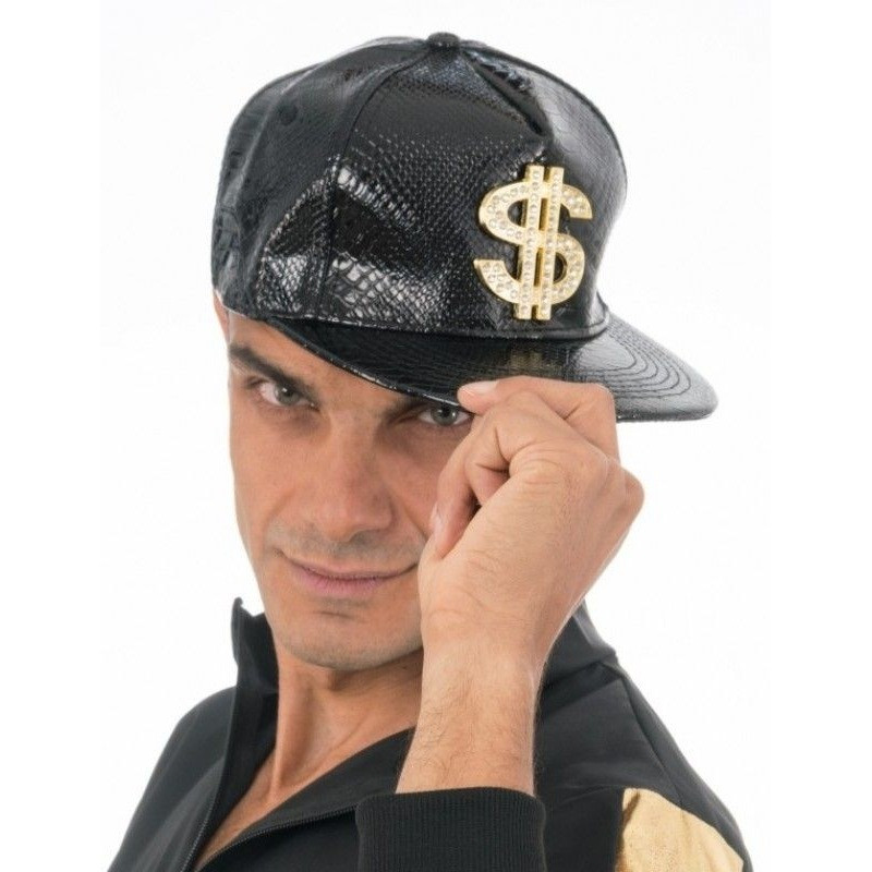 Kšiltovka černá s dolarovým symbolem