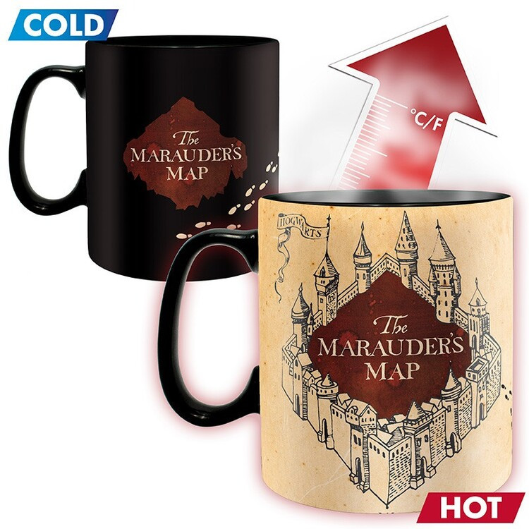 ABY STYLE Měnící hrnek Harry Potter - Marauder's Map, 0,46 l