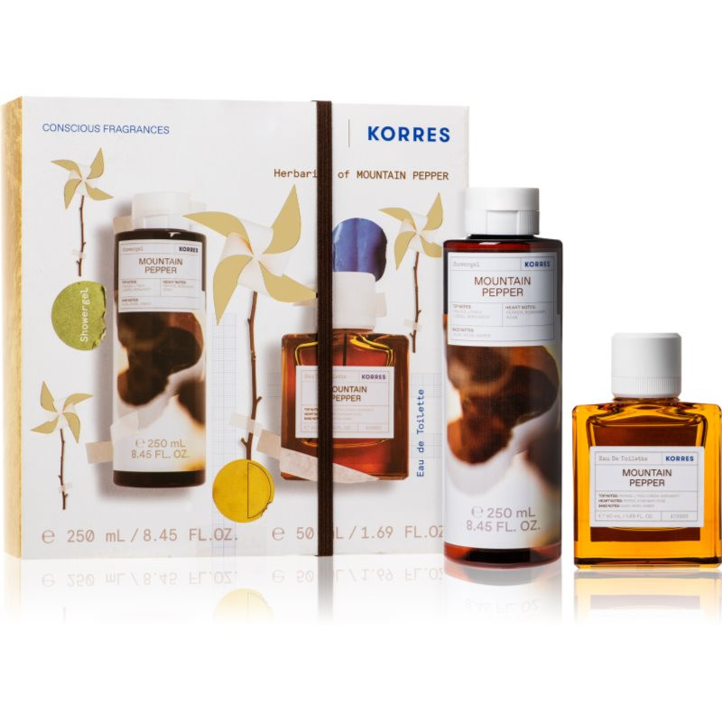 Korres Mountain Pepper dárková sada unisex s parfemací