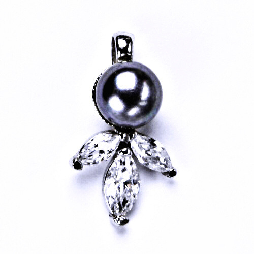 stříbrné šperky, přívěšek s přírodní perlou, P 1248