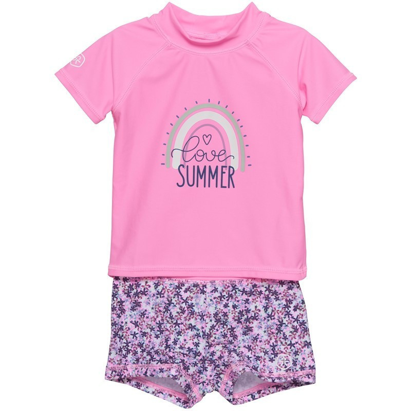 Color kids Dětský koupací set Color kids T-shirt Set S/S Color kids Begonia pink