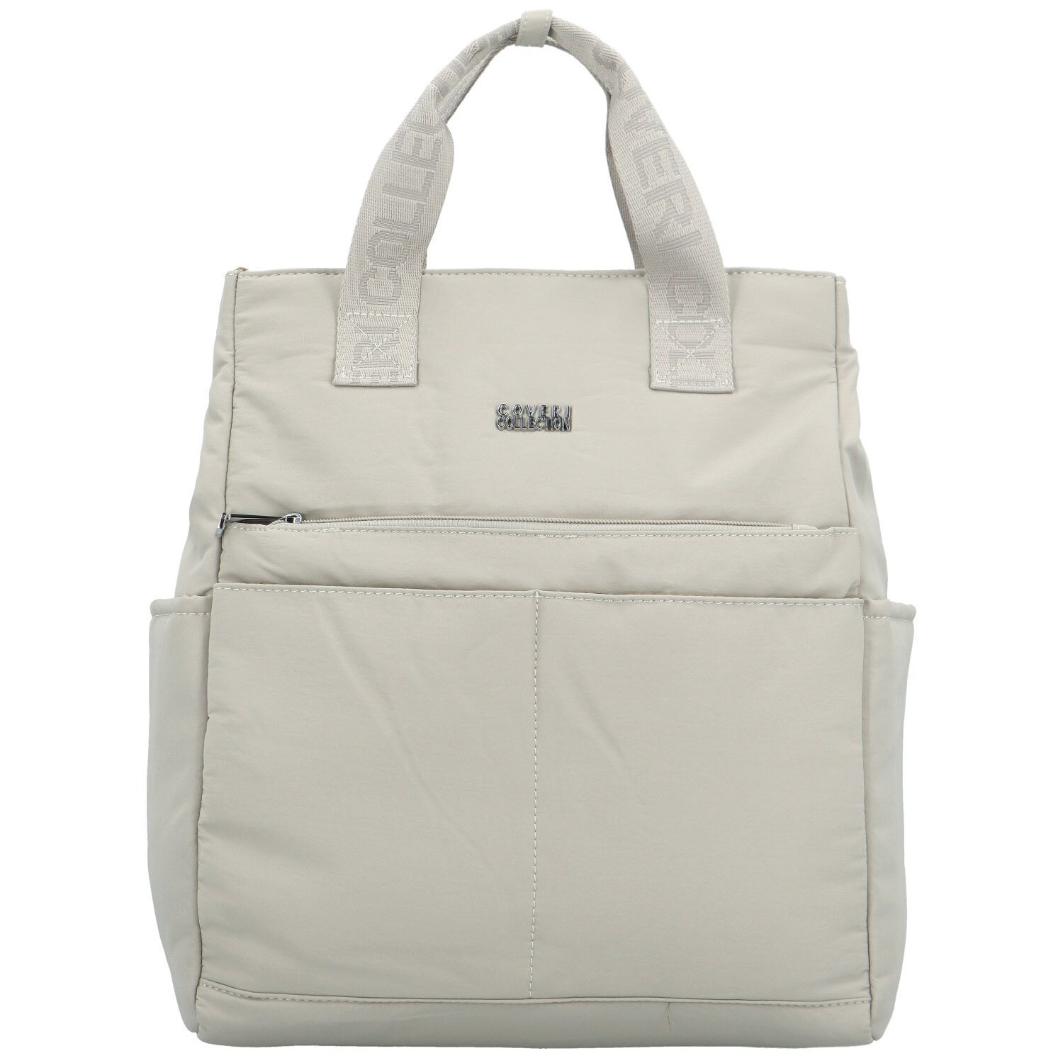 Stylový dámský textilní batoh Coveri Vizma, krémový