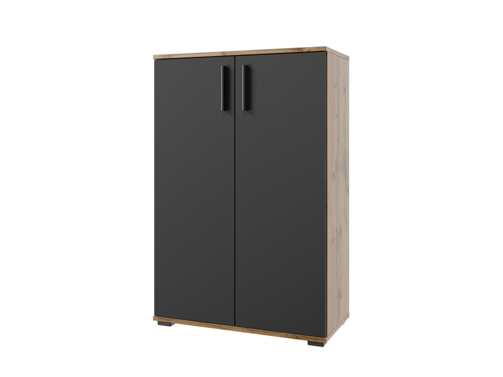 Komoda NEJBY GIANNI, dub wotan/antracit