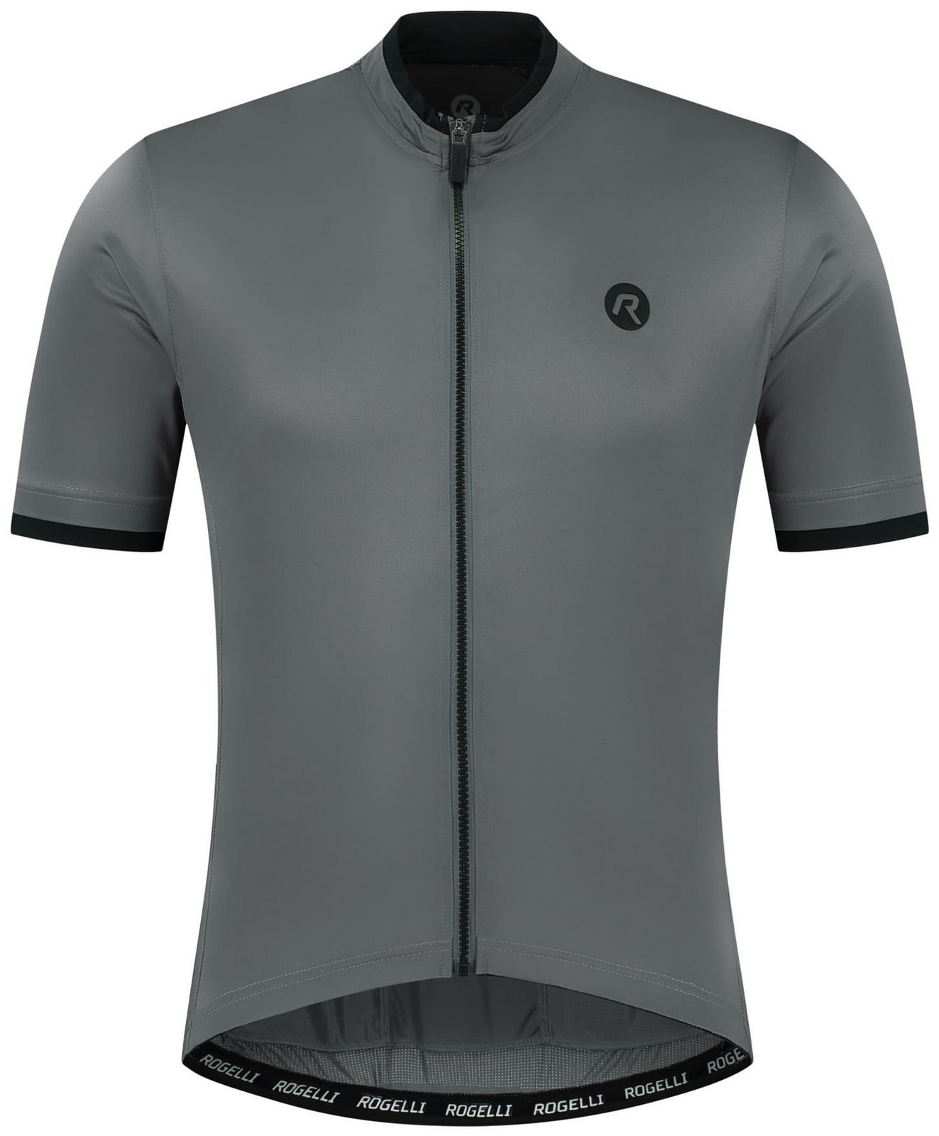Dres na kolo Rogelli ESSENTIAL s krátkým rukávem, šedý 3XL