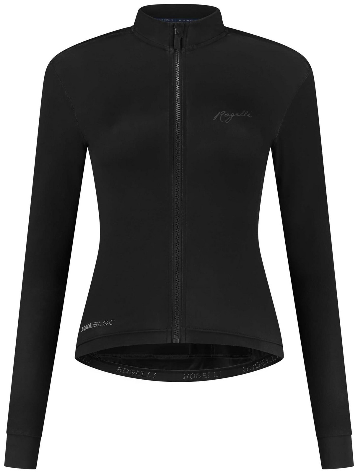 Dámský výkonnostní cyklodres Rogelli DISTANCE DWR s dlouhým rukávem, černý XL