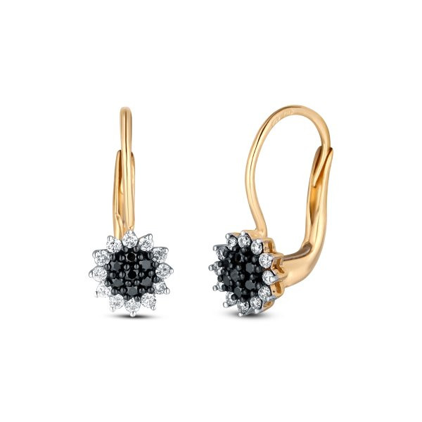 Náušnice s brilianty 234-429-05251A 1.85g