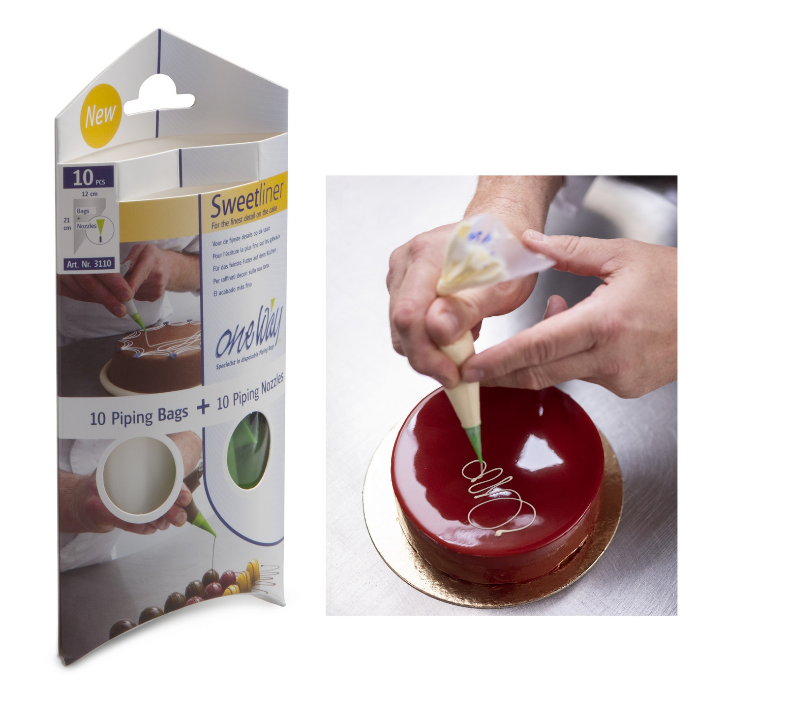 One Way Plastics One Way Zdobící sáčky na perníčky a čokoládu 10ks