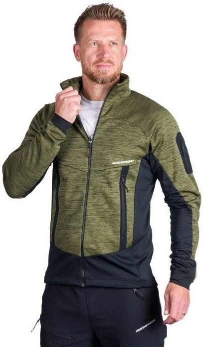 Northfinder GENNARO pánská mikina blackdarkgreen MI-3866OR-550 Velikost: M 8584153602349