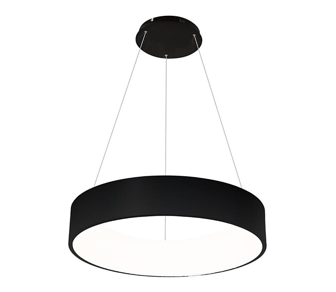 LED Lustr na lanku OHIO BLACK LED/24W/230V