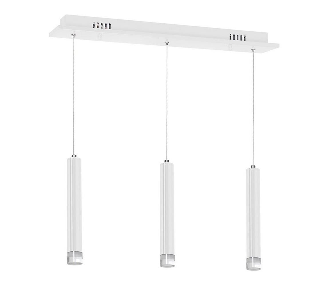 LED Lustr na lanku ALBA 3xLED/15W/230V bílá