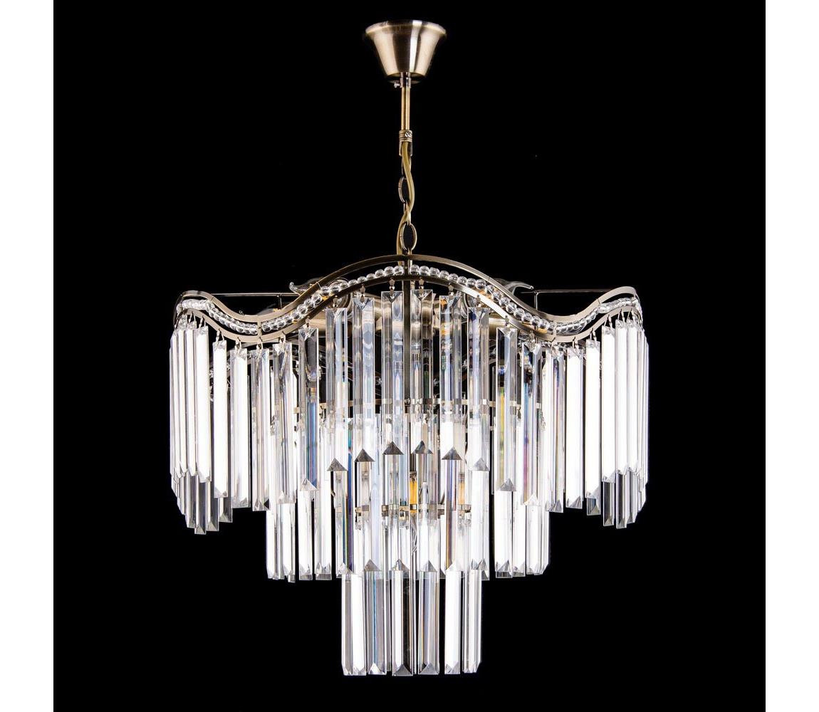 Lustr na řetězu 9xE27/60W/230V