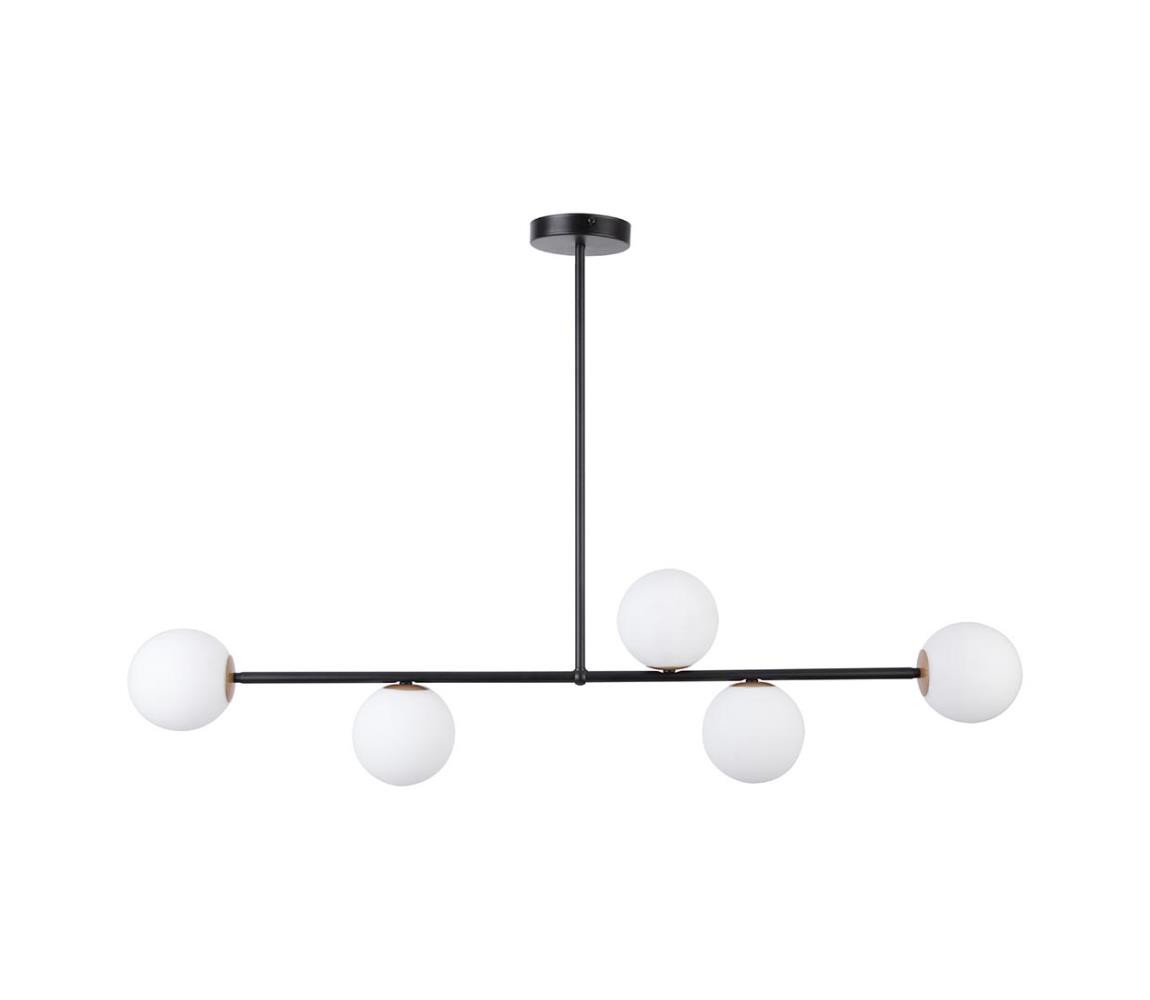 Lustr na tyči GAMA 5xG9/12W/230V černá