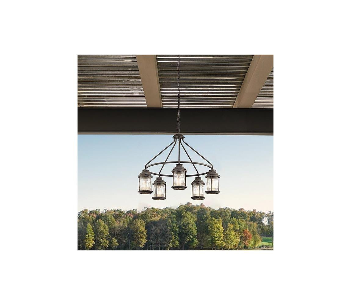 Elstead Elstead KL-ASHLANDBAY-5P - Venkovní lustr ASHLAND 5xE27/60W/230V IP44