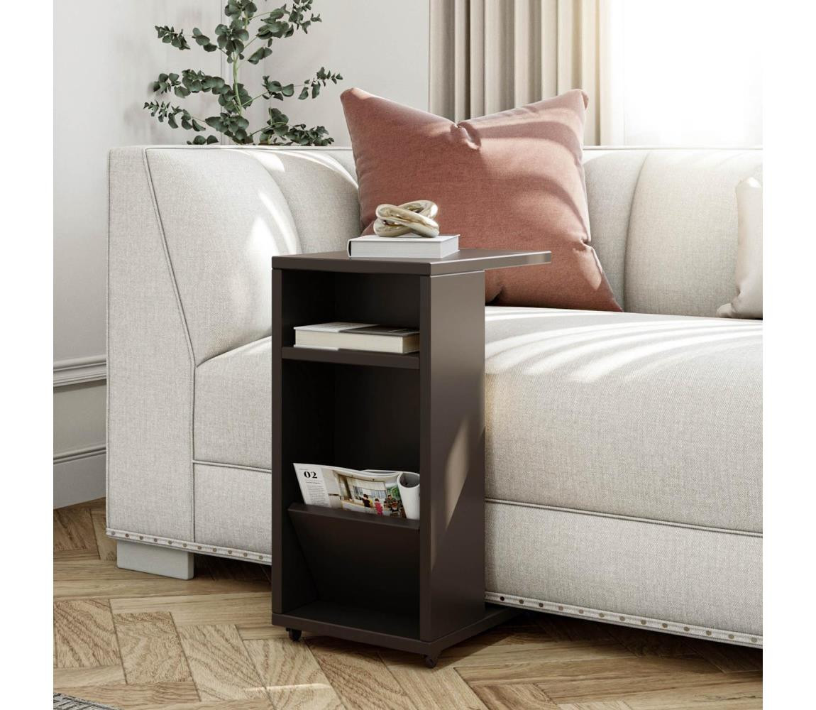 Odkládací stolek FILINTA 63x40 cm antracit