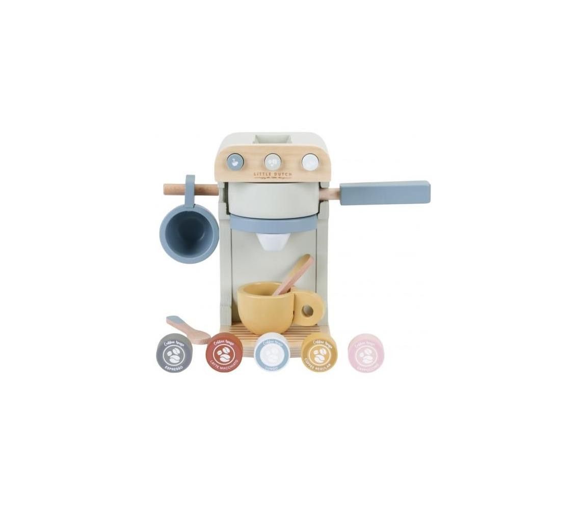 Little Dutch Little Dutch - Dětský dřevěný kávovar s příslušenstvím MINI