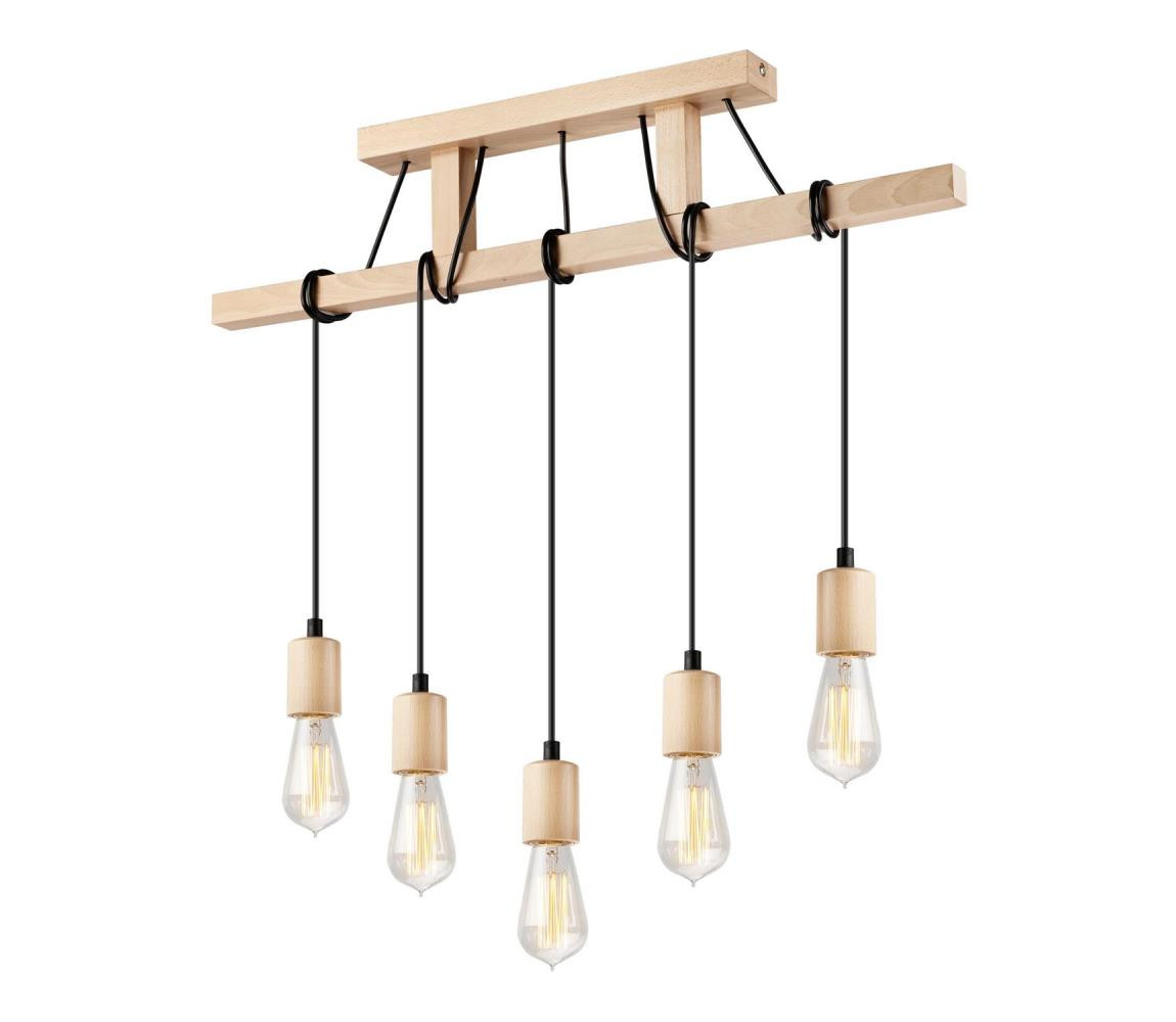 Lustr na lanku LEON 5xE27/60W/230V - FSC certifikováno