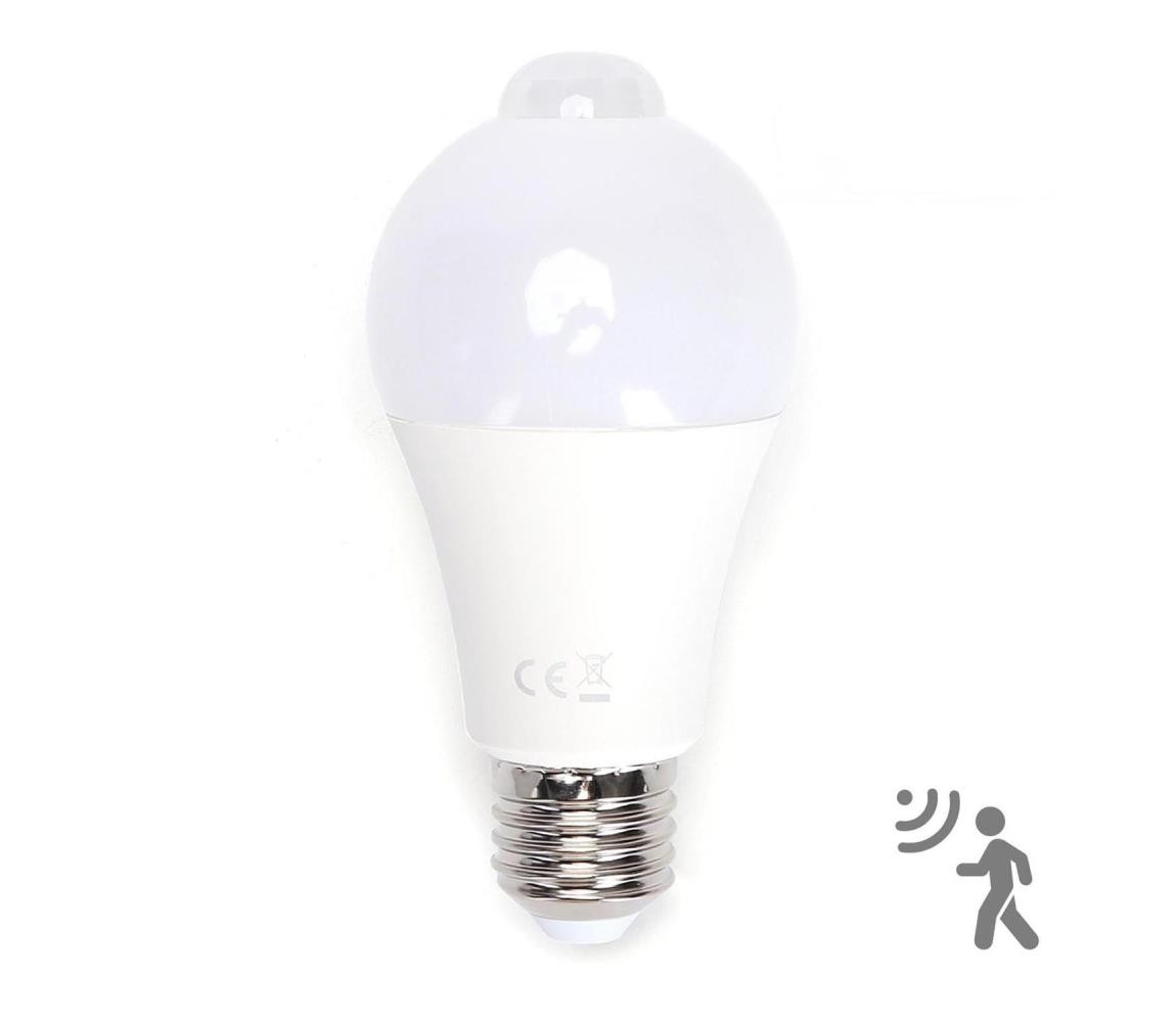 B.V. LED Žárovka se senzorem pohybu a soumraku A60 E27/12W/230V 6500K -