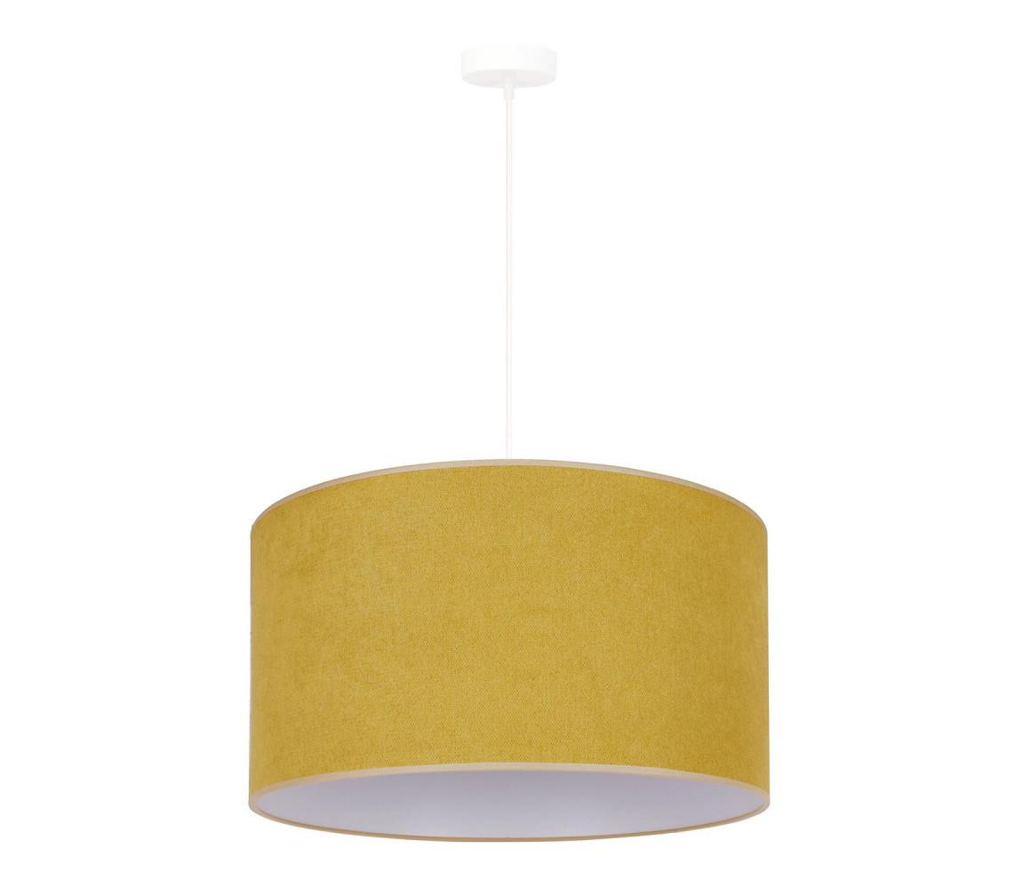 - Lustr na lanku BRISTOL 1xE27/15W/230V pr. 45 cm žlutá/bílá