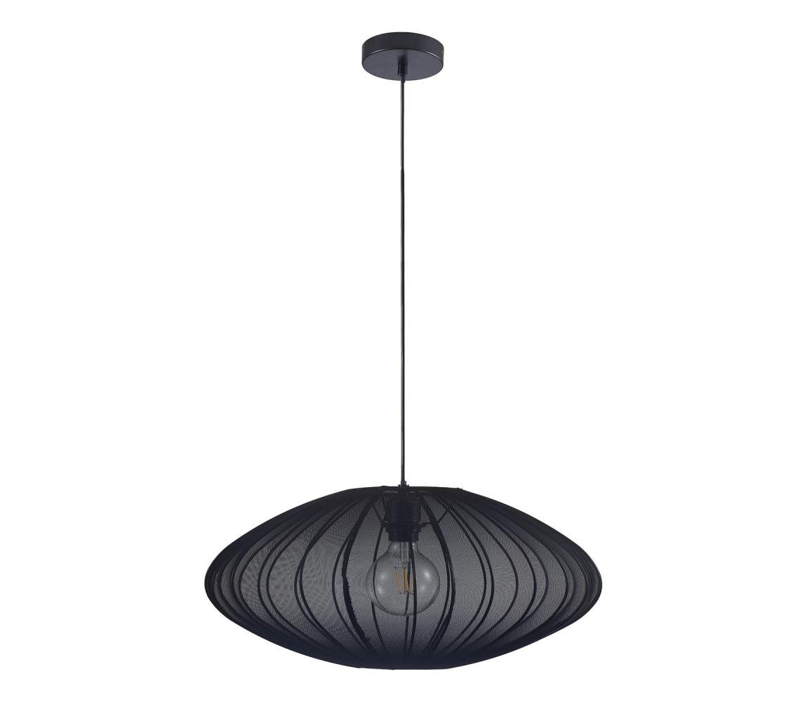 Lustr na lanku KINU 1xE27/20W/230V pr. 50 cm černá