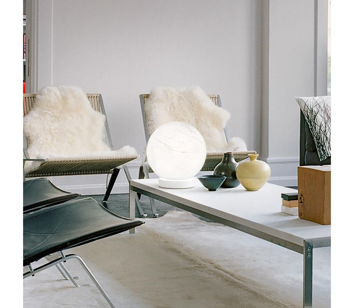 Ideal Lux Ideal Lux - Stolní lampa CARTA 1xE27/25W/230V pr. 20 cm bílá