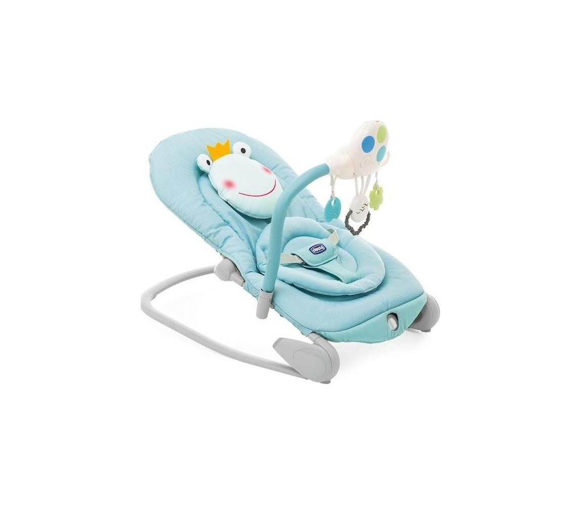 Chicco Chicco - Dětské vibrující lehátko s melodií BALLOON Froggy modrá