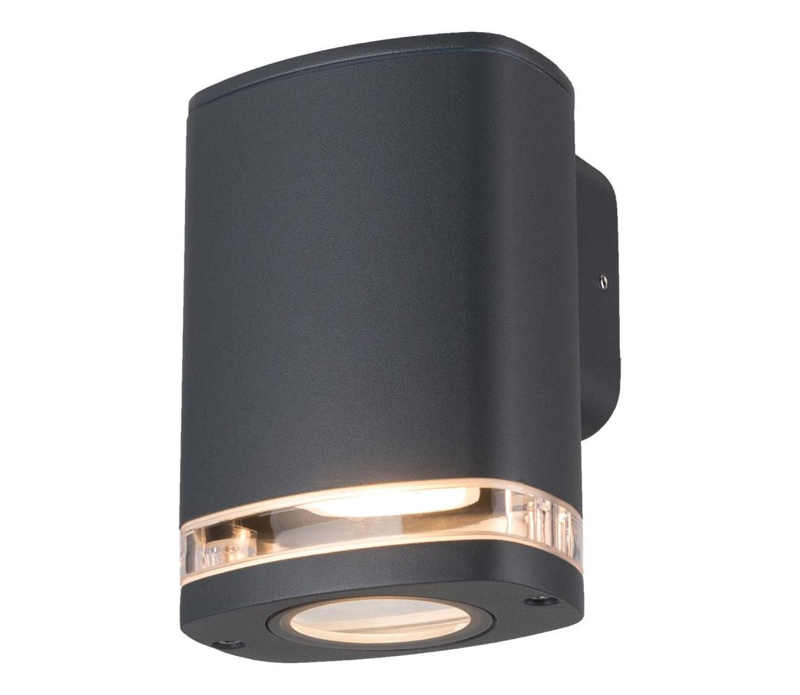 38885 - Venkovní nástěnné svítidlo ZEVI 1xGU10/10W/230V IP54 antracit