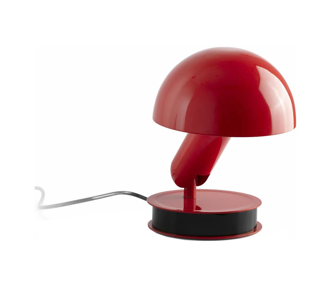 FARO Barcelona FARO 56103 - Stolní lampa s klipem 2v1 BELA 1xE27/15W/230V červená