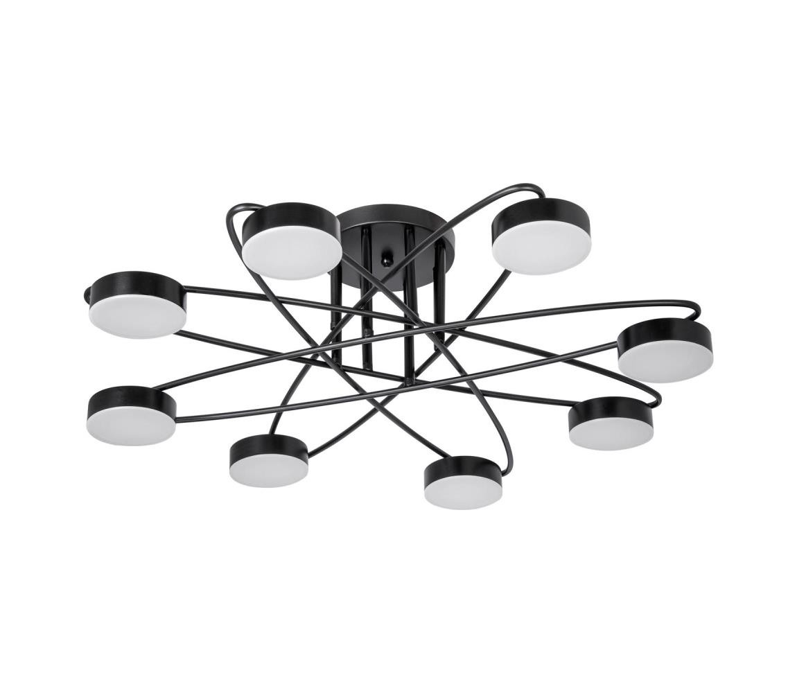 LED Přisazený lustr 8xLED/7W/230V černá