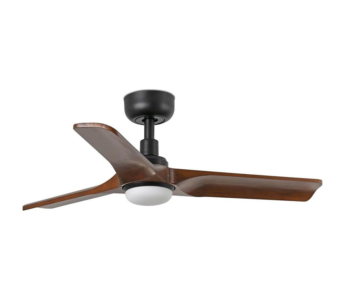 FARO Barcelona FARO 33806WT-1TW - LED Stm. vent. HEYWOOD S 10W/230V dřevo/černá pr. 90 cm WT+DO