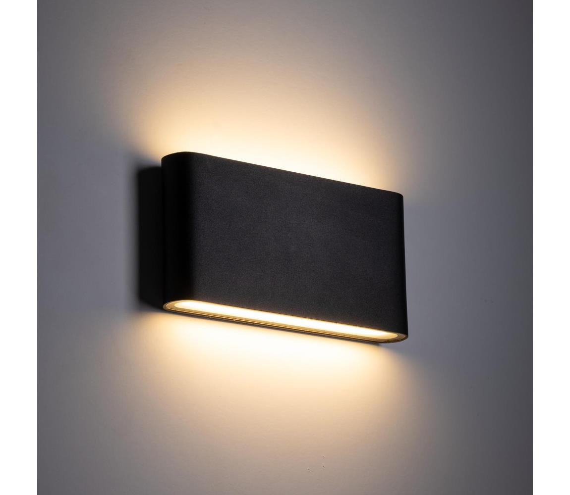 LED Venkovní nástěnné svítidlo ARWENA 2xLED/6W/230V IP54 černá