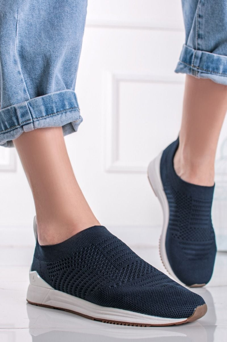 Tmavě modré slip-on tenisky Into MS