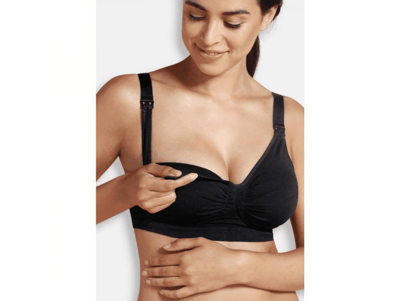 Carriwell Mateřská a kojící podprsenka s Carri-Gel kosticemi ČERNÁ, vel. XL