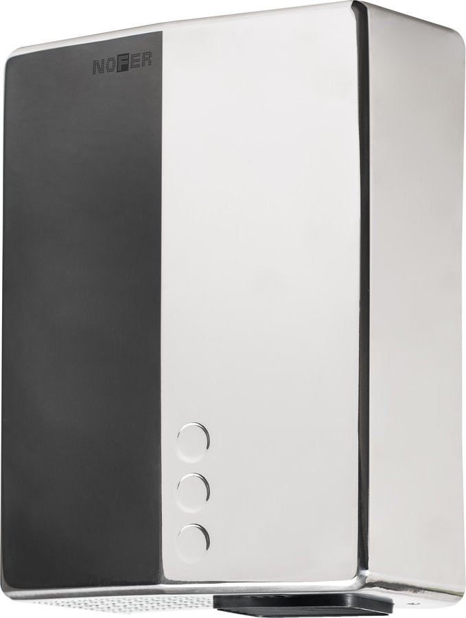 NOFER BIGFLOW EVO bezdotykový elektrický osoušeč rukou 220-240V, 2050W, 218x284x102 mm, nerez lesk
