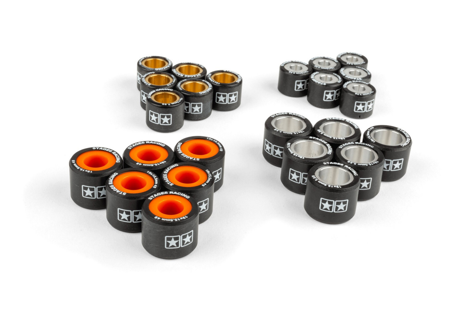 Stage6 Válečky Stage6, motory 50 - 100 ccm Varianta: 15x12 - 3,00g - 6ks