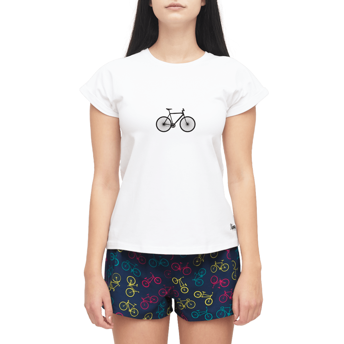 Slippsy Dámské tričko Bike bílé/L
