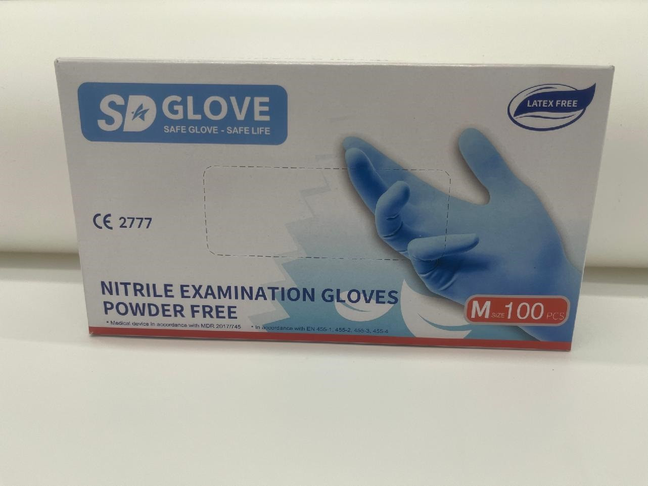 SD Glove Rukavice nitrilové SD Glove, 100 ks, modré, nepudrované Rozměr: S